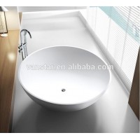 1500mm Big Size Acrylic Solid Surface Round Bathtub For Sale