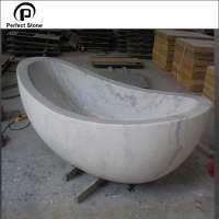 China carrara Modern white  marble bathtub bathroom sculpture  for sale